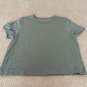 Lululemon cotton cropped tee-size small